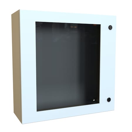 Hammond 1/4 Turn Latch Electrical Enclosures, 24 in H, 8 in D, 24 in W, NEMA 4, Steel EN4SD24248WLG